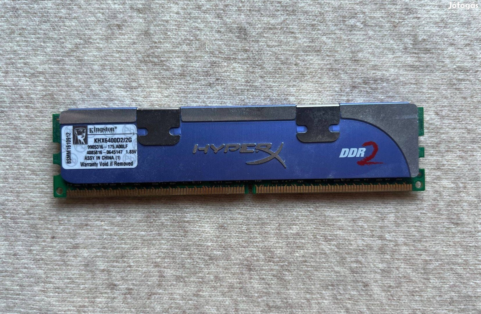 Memória kártya - Kingston Hyperx ddr2 pc2 6400u Khx6400D2Llk2/2G