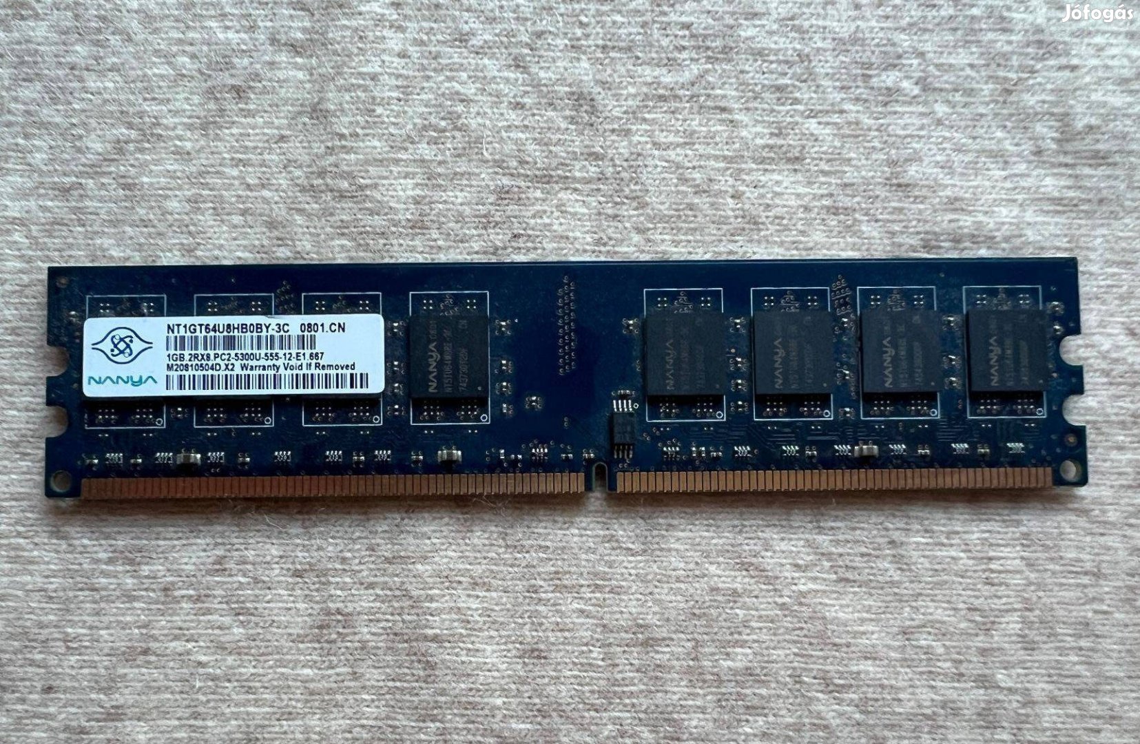 Memória kártya - NT1GT64U8HB0BY-3C Nanya 1GB DDR2