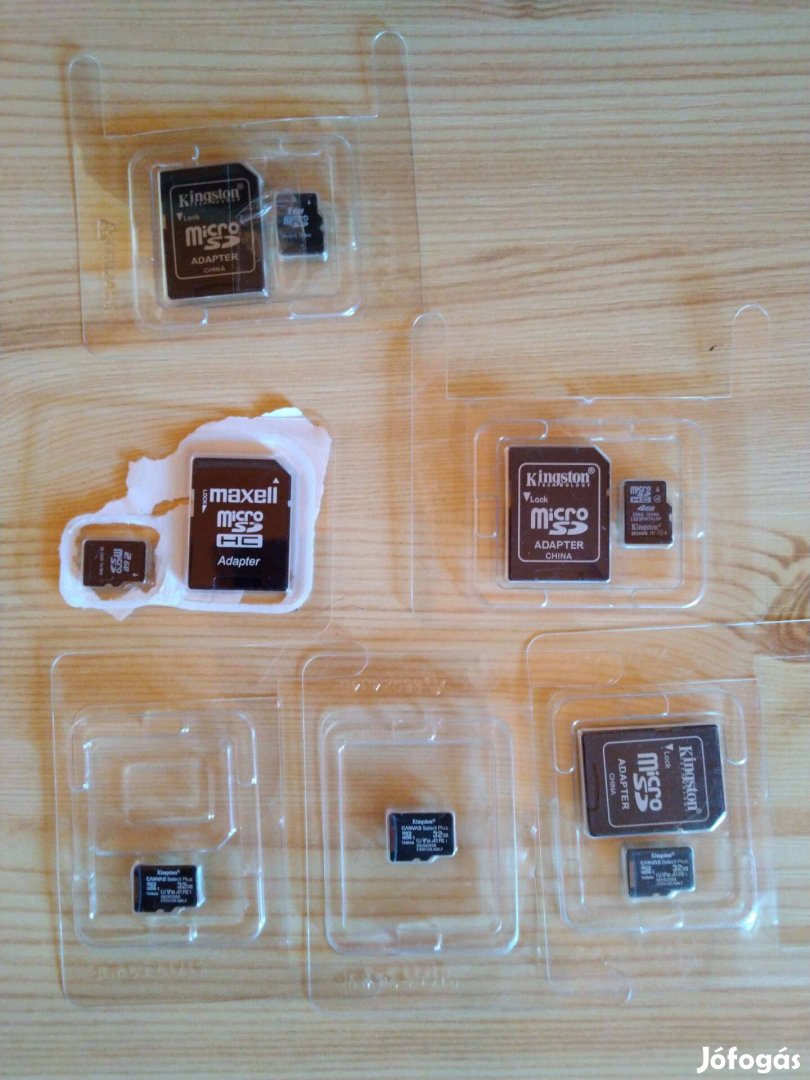 Memóriakártyák Microsd + Adapter-ek