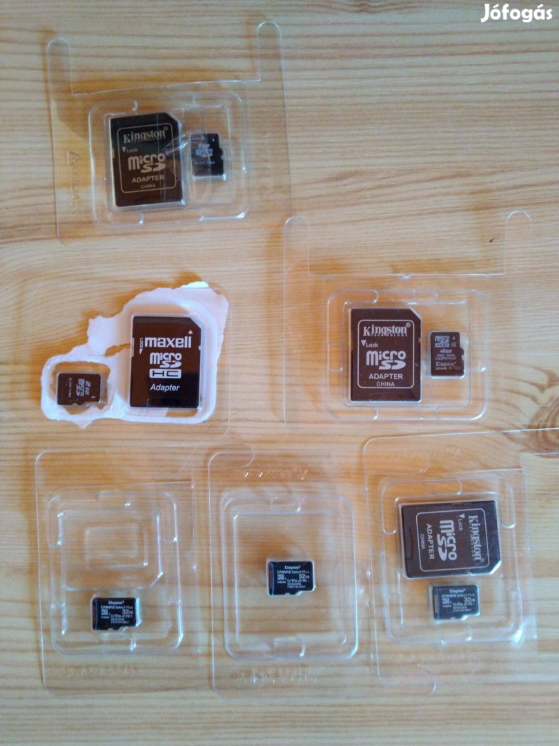 Memóriakártyák Microsd + Adapter-ek