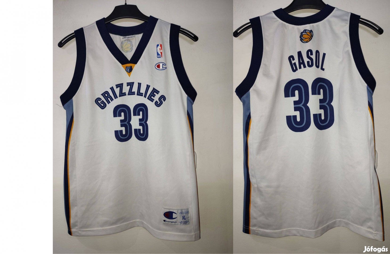 Memphis Grizzlies - Pau Gasol Champions gyerek mez (162-167)