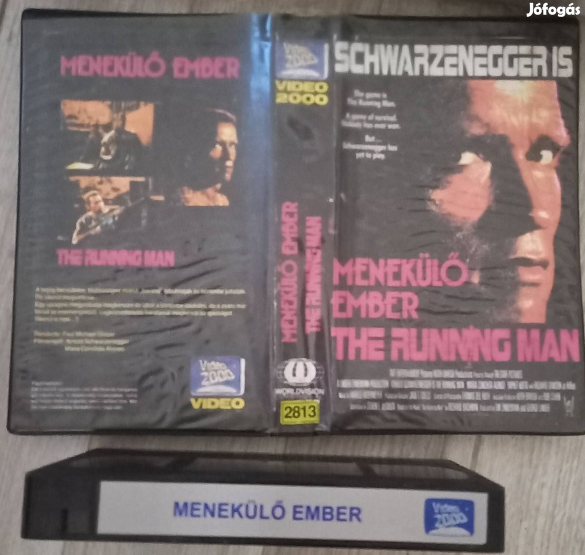 Menekülő ember - sci- fi vhs - Arnold Schwarzenegger