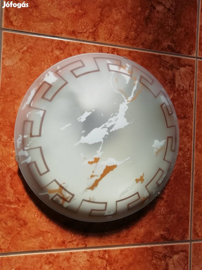 Mennyezeti lámpa - e27 - 32 cm átmérő - üveg búra