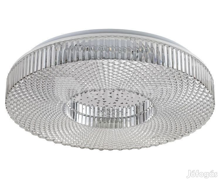 Mennyezeti üveg hatású LED csillár 36W fekete 40cm LMP9