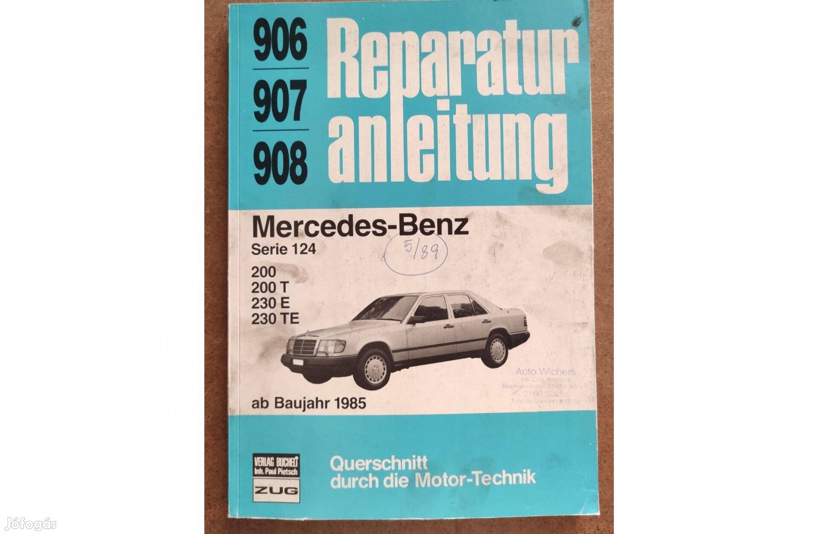 Mercedes 124 javítási karbantartási könyv. 200, 200T, 230E, 230TE