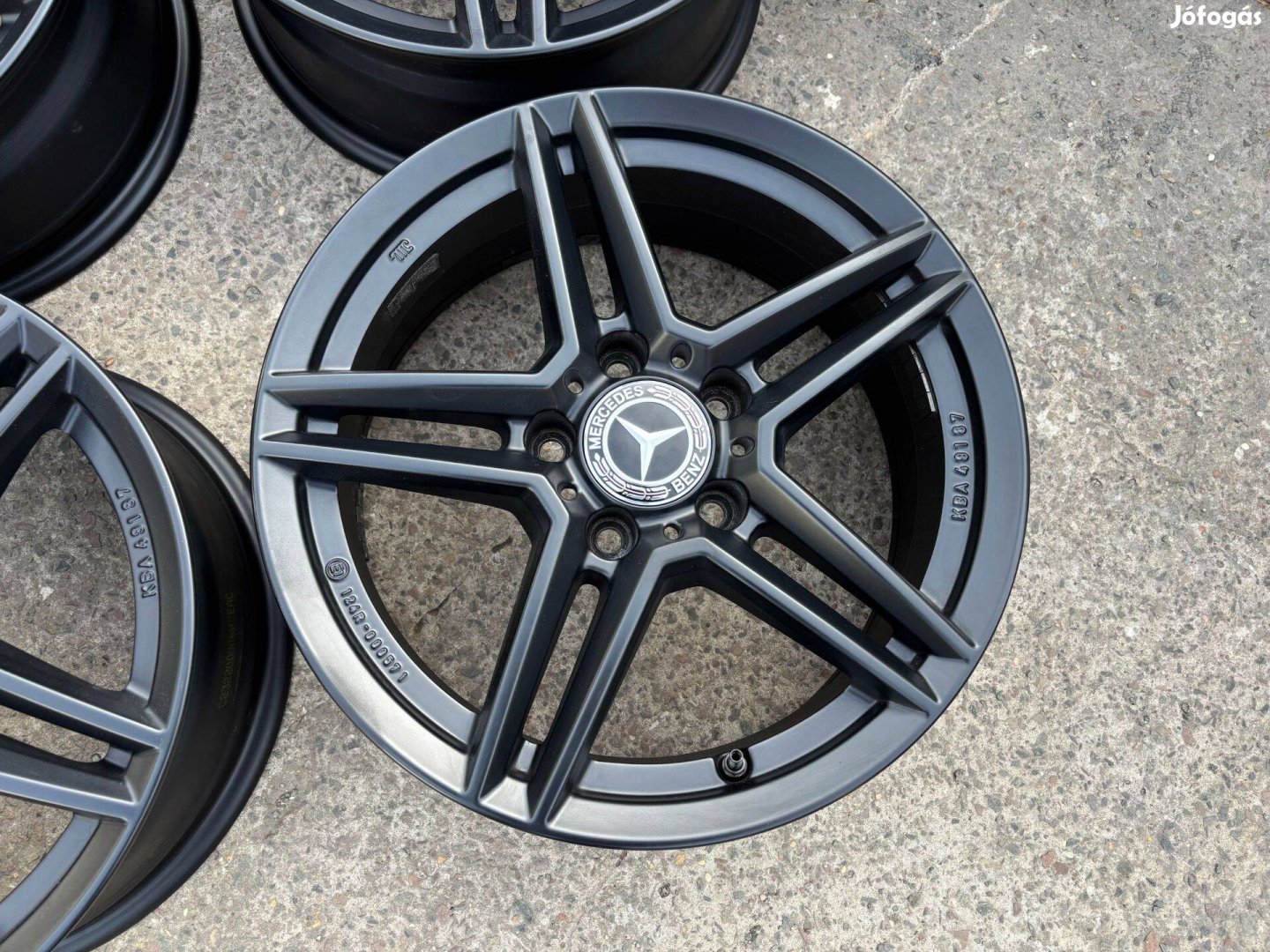 Mercedes 16" 5x112 fekete alufelni eladó 16 coll