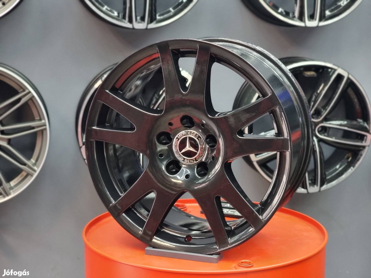 Mercedes 17 COL 5X112 Gyári CLS W218 Alufelni Fekete.