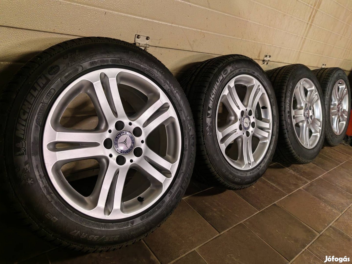 Mercedes 17 alufelni 17 téli gumi