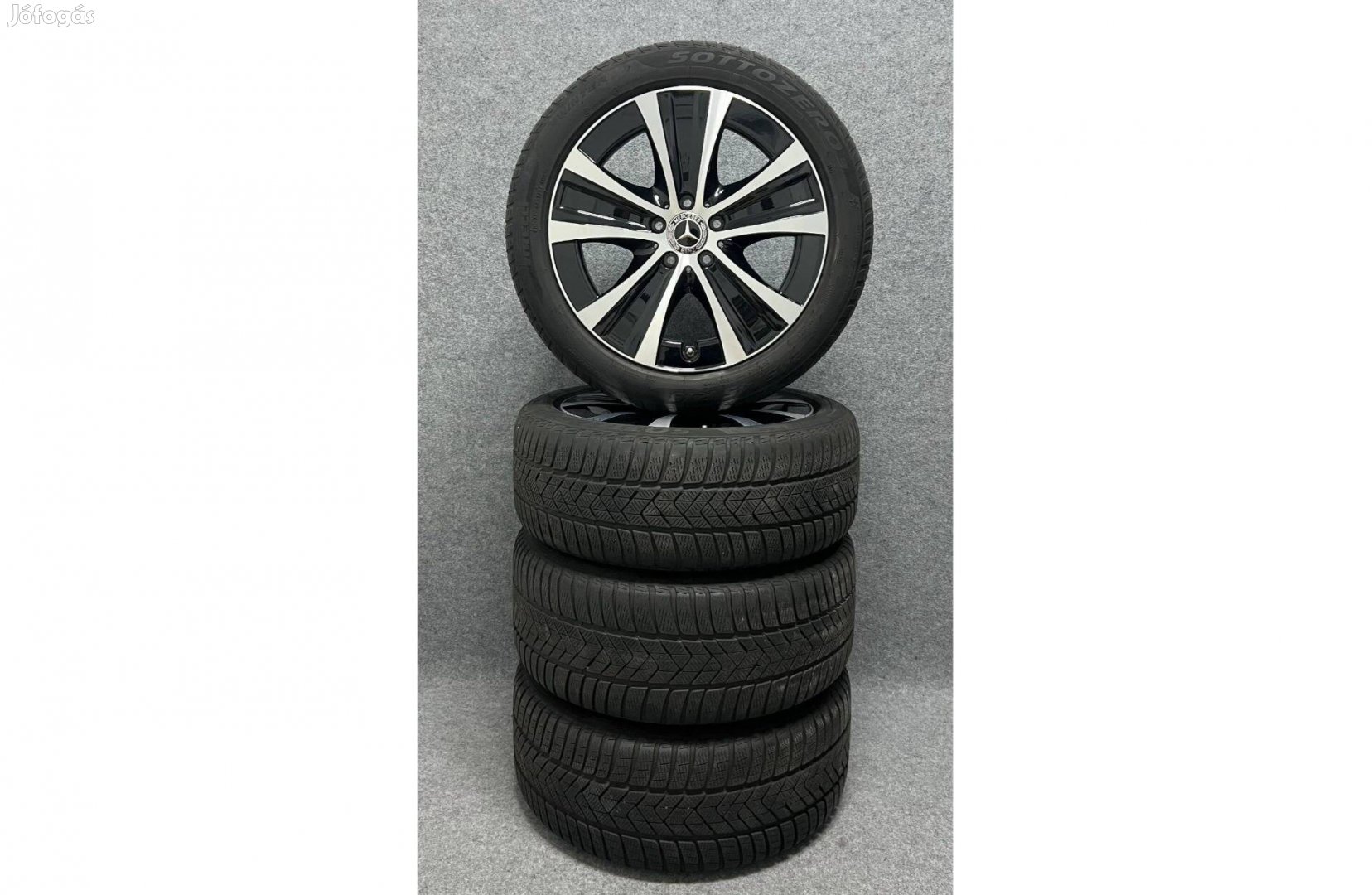Mercedes 18" 5x112 alufelni felni E-osztály W213 téli gumikkal