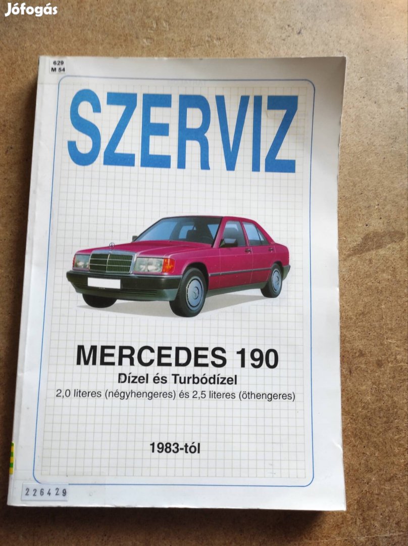 Mercedes 190 javítási könyv. Szerviz