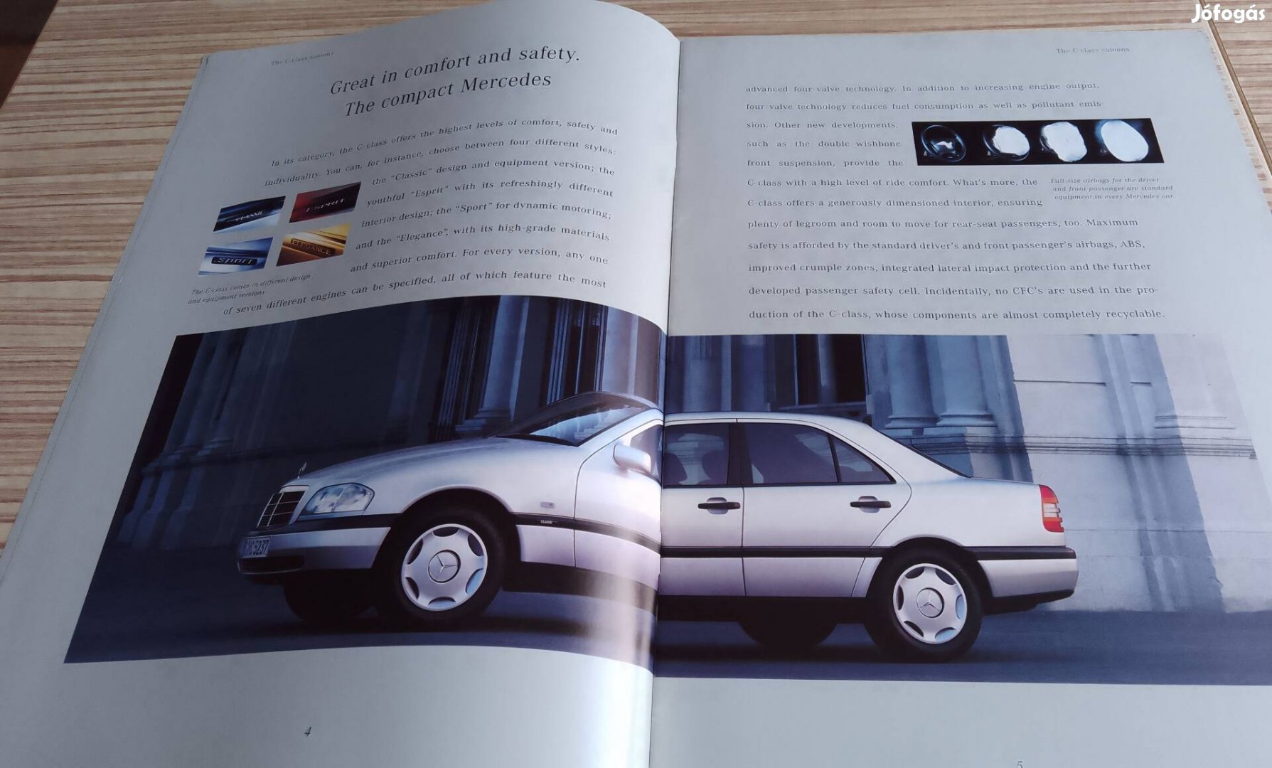 Mercedes 1996 program prospektus, katalógus.