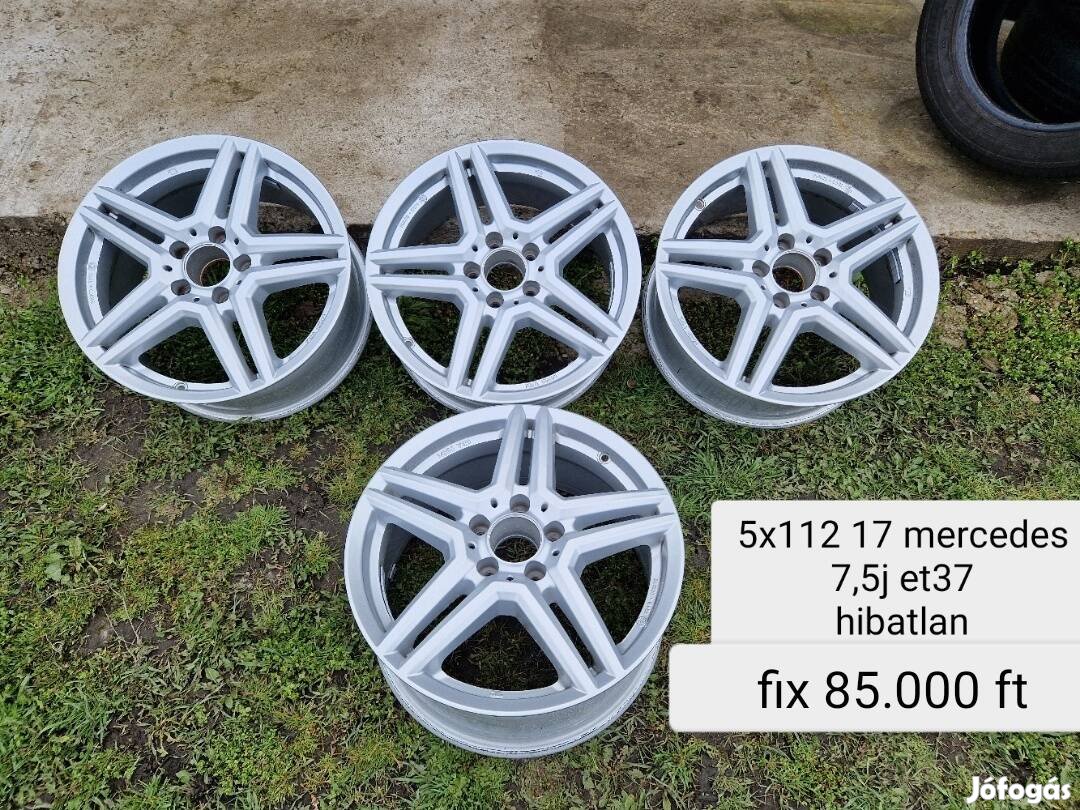 Mercedes 5x112 17 col uj alufelni szett 