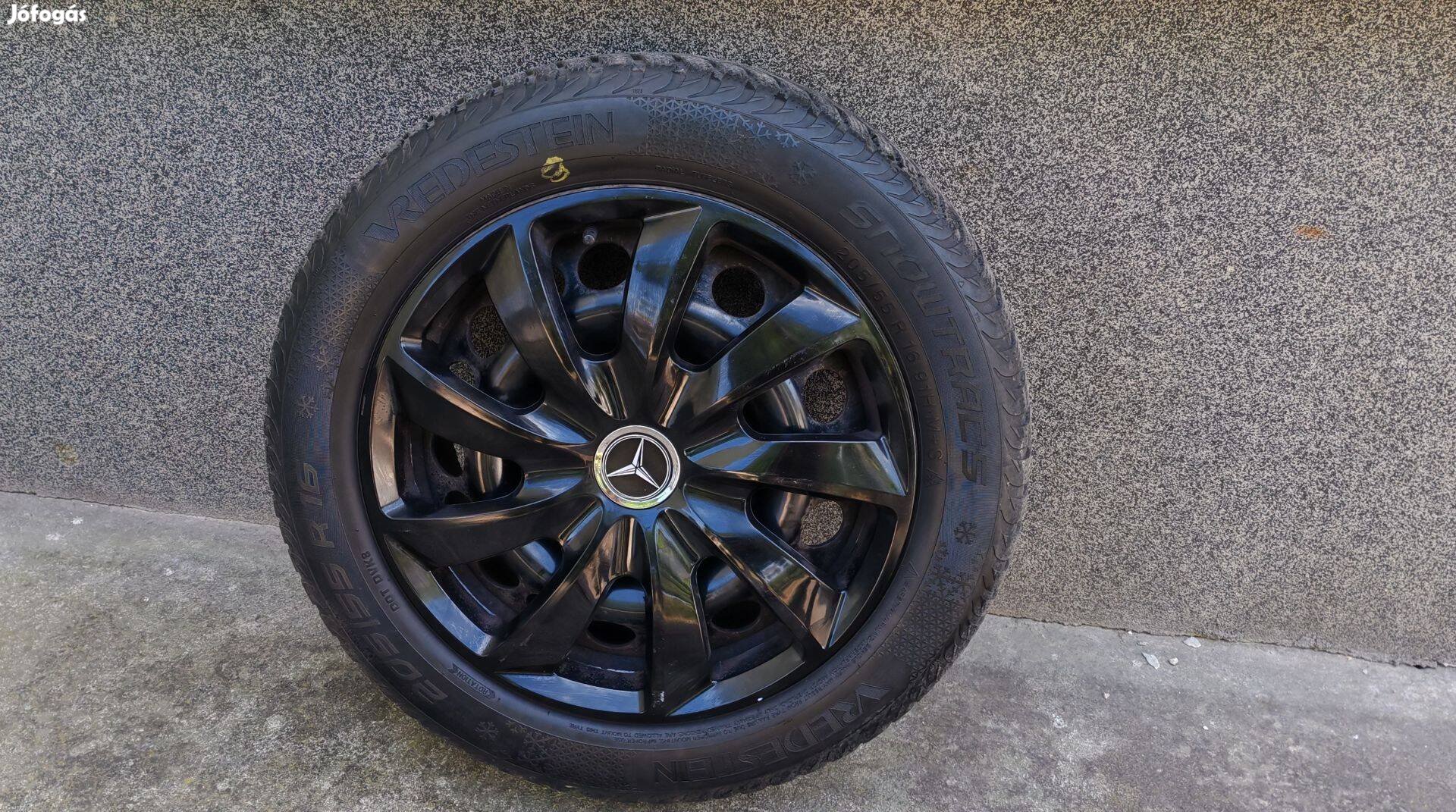 Mercedes 5x112 acélfelnik Tpms szenzorokkal+téli gumik