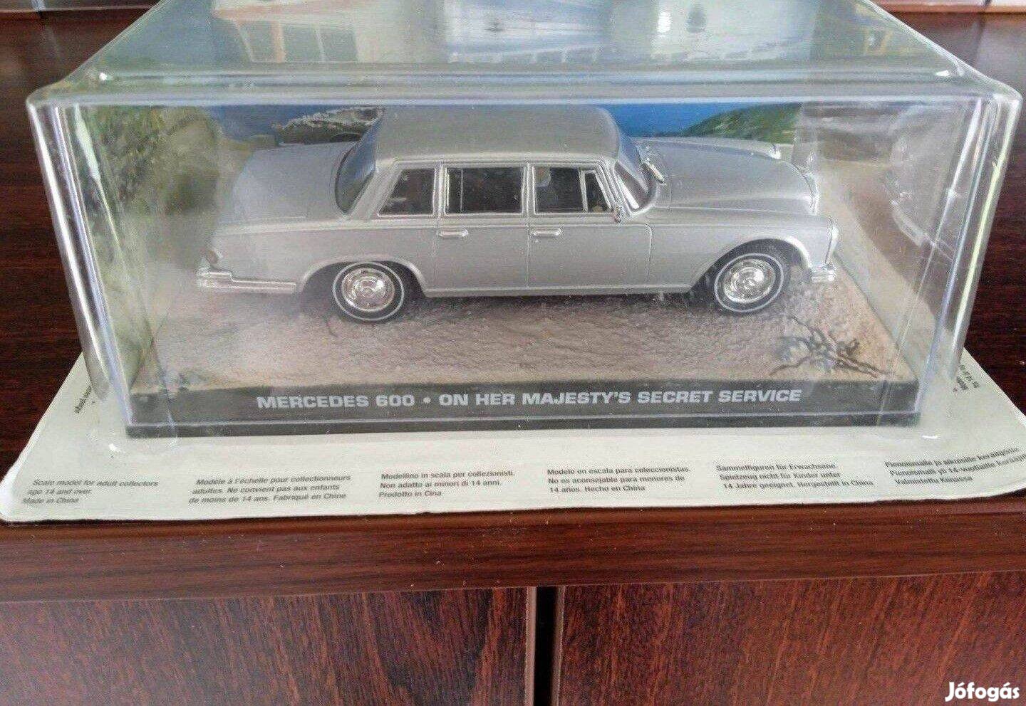 Mercedes 600 James Bond 007 kisauto modell 1/43 Eladó