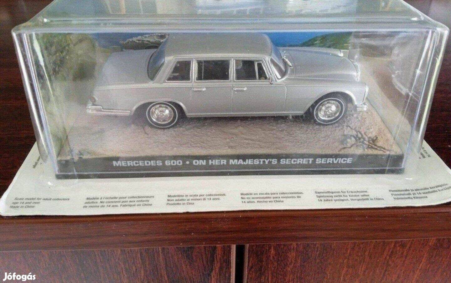 Mercedes 600 James Bond 007 kisauto modell 1/43 Eladó