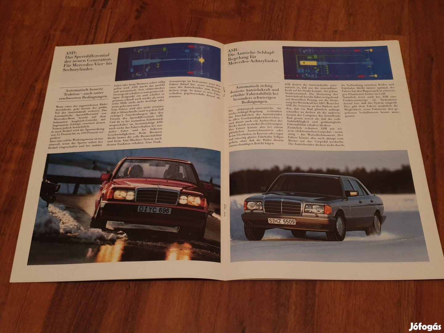 Mercedes ABS ASD ASR 4Matic Prospektus 1989