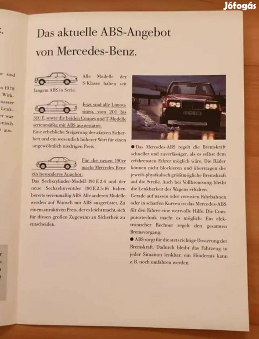 Mercedes ABS Prospektus 1988