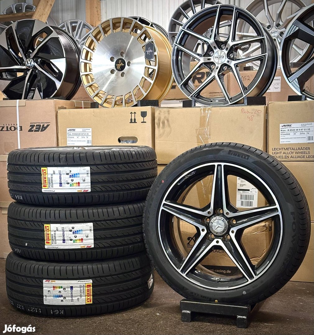 Mercedes AMG 18zoll gyári alufelnik Új nyári gumikkal