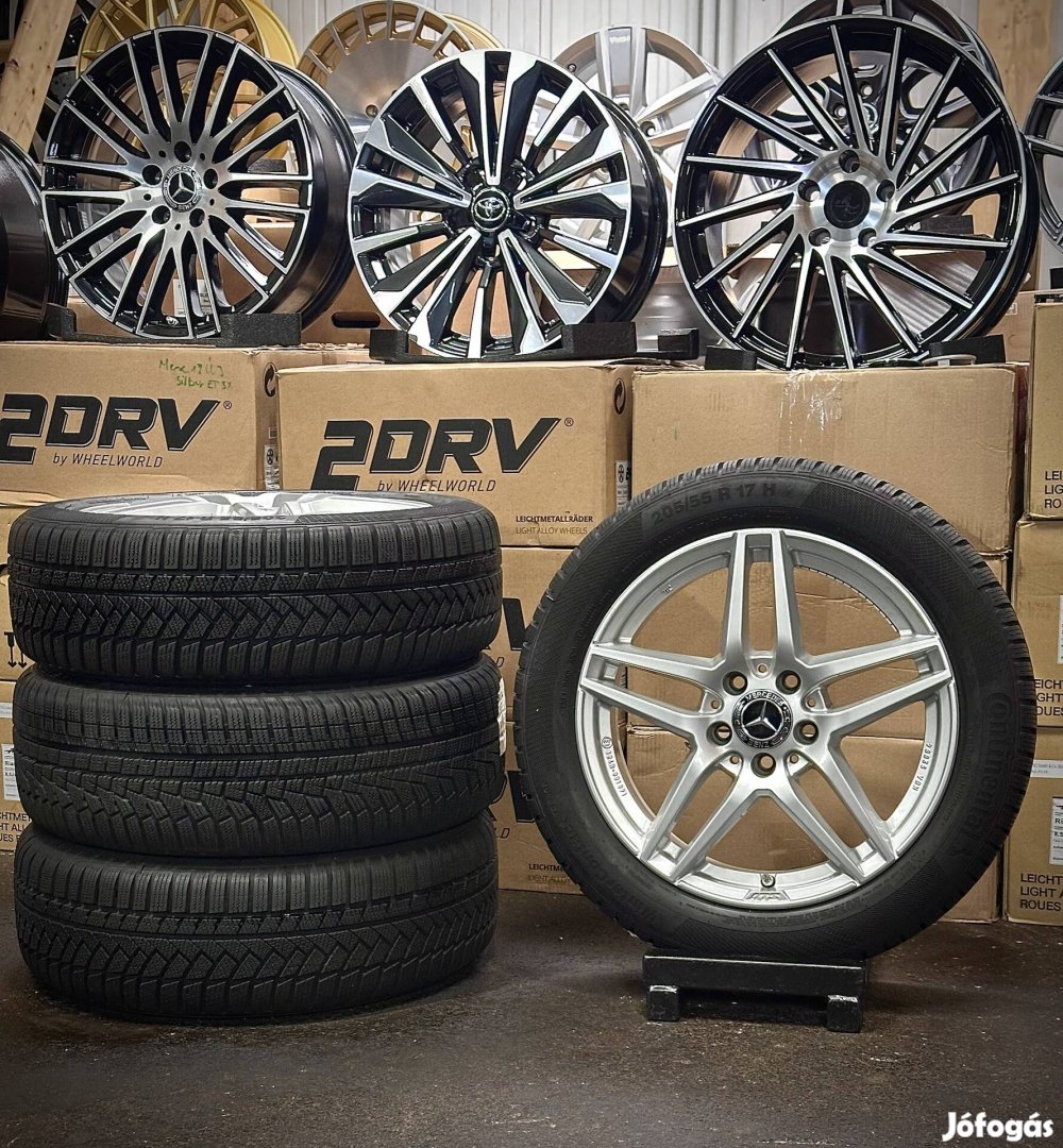 Mercedes A B Cla 17zoll alufenik 205/55 R17 téli Gumikkal