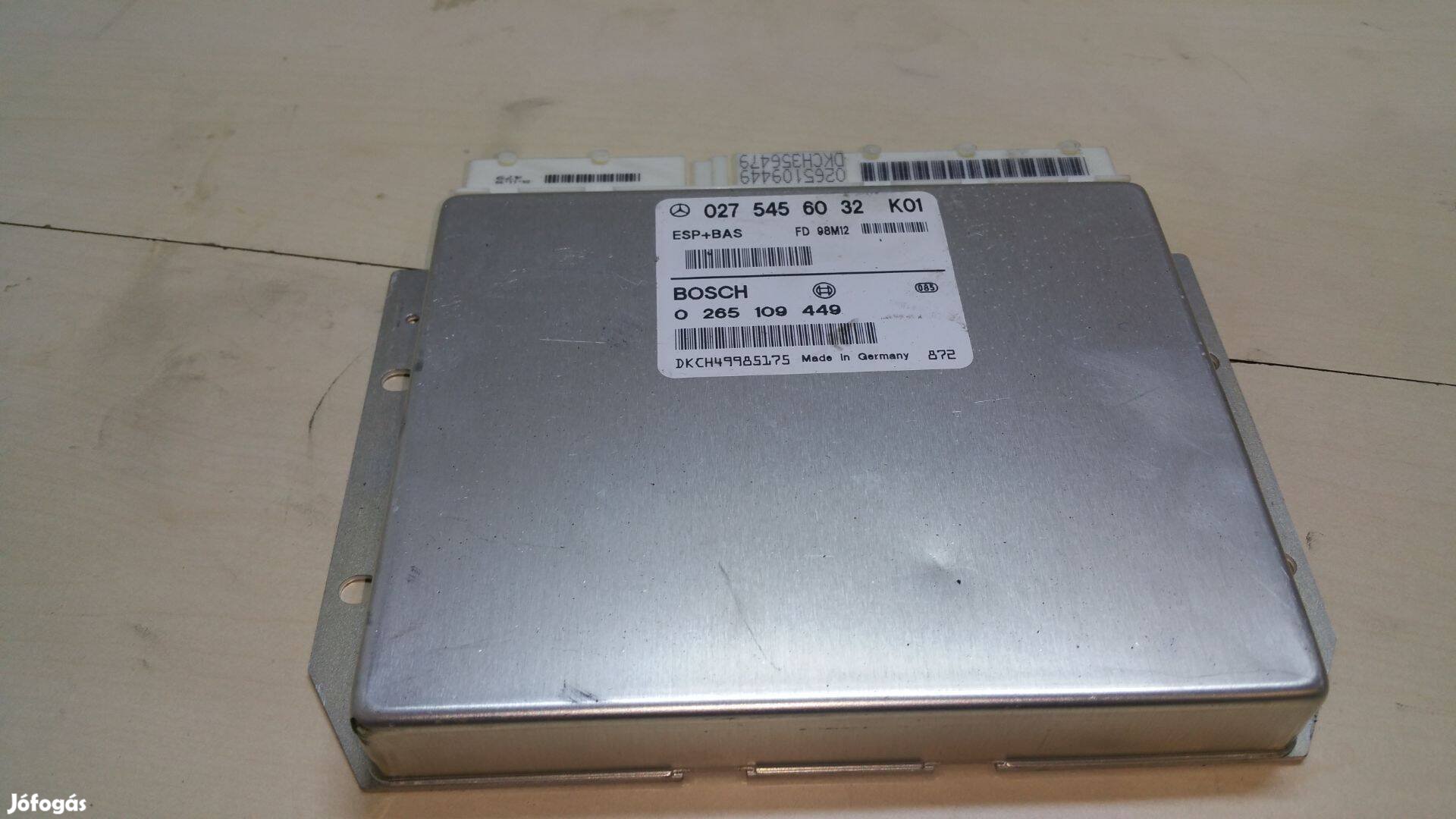 Mercedes A osztály W168 ESP BAS modul elektronika