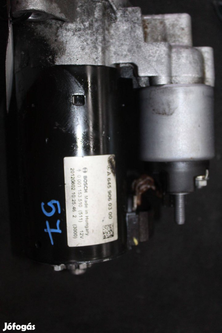 Mercedes A-osztály W176 2012-2015 1.8D önindító a6459060300 (57)