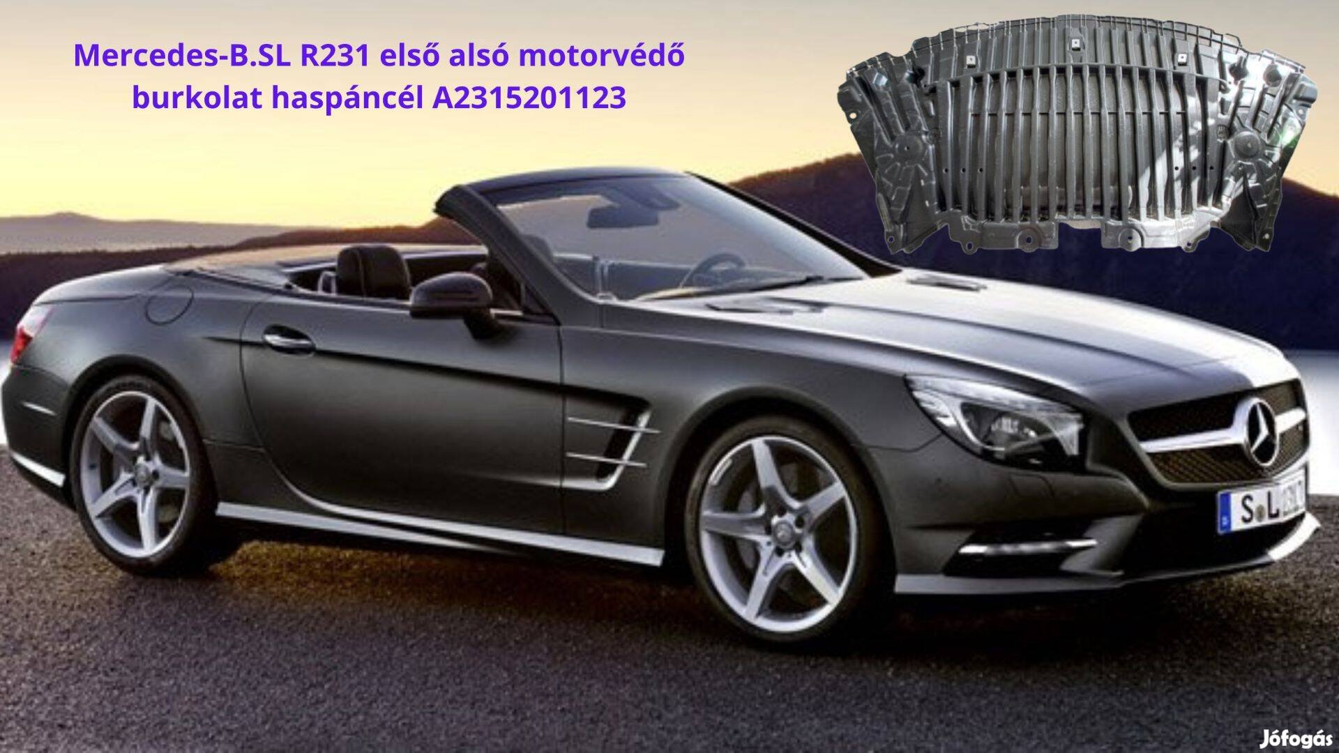 Mercedes-B.SL R231 első alsó motorvédő burkolat haspáncél A2315201123