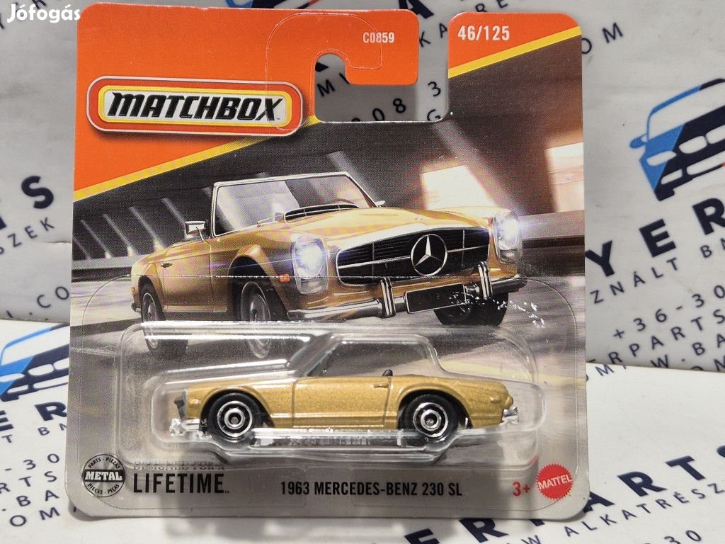 Mercedes Benz 230 SL (1963) - 46/125 - bliszteres  -  Matchbox - 1:64