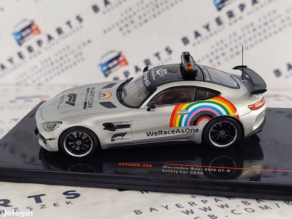 Mercedes-Benz AMG GT-R Safety Car - ezüst -  Ixo - 1:43