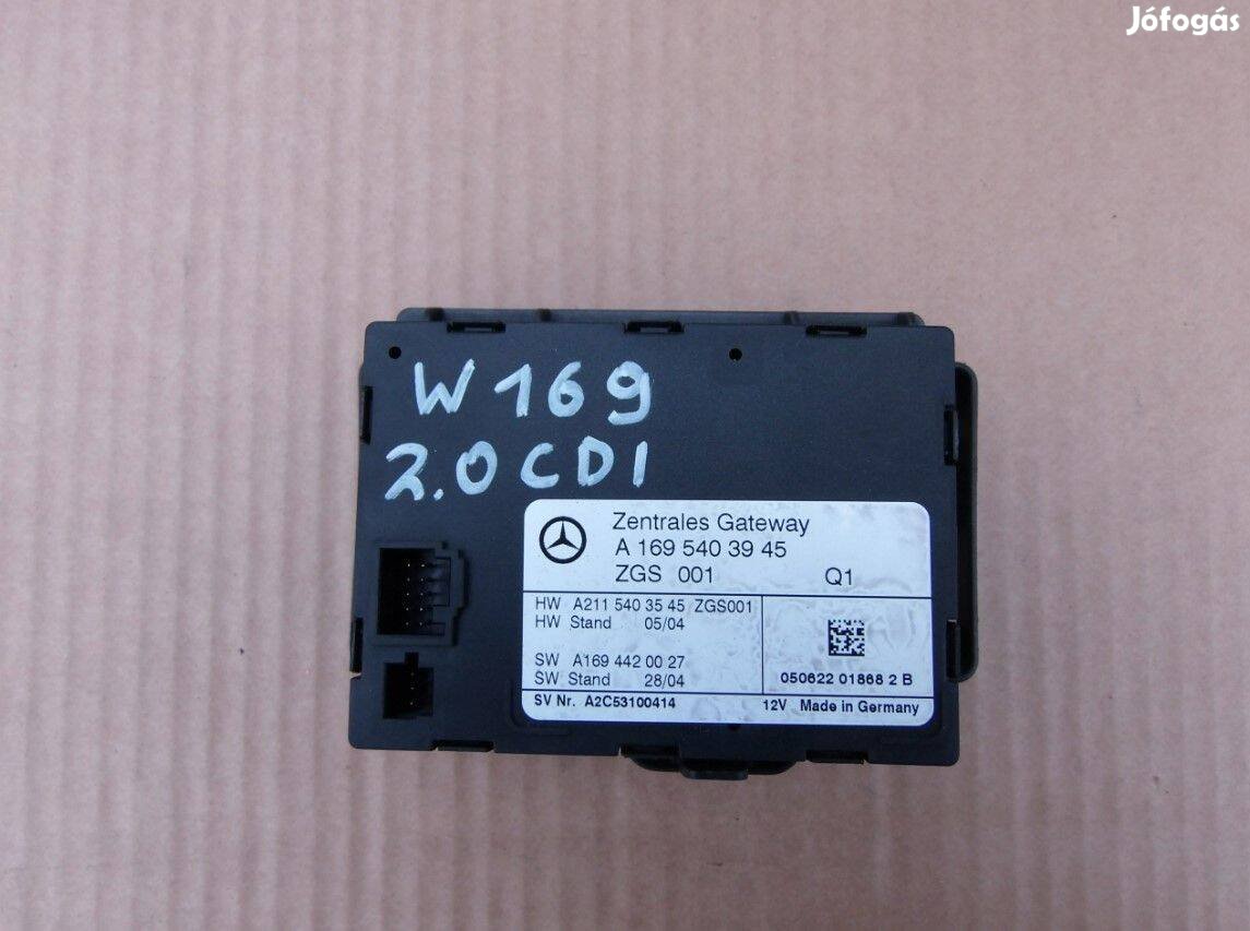 Mercedes-Benz A-osztály W169 Gateway modul A1695403945