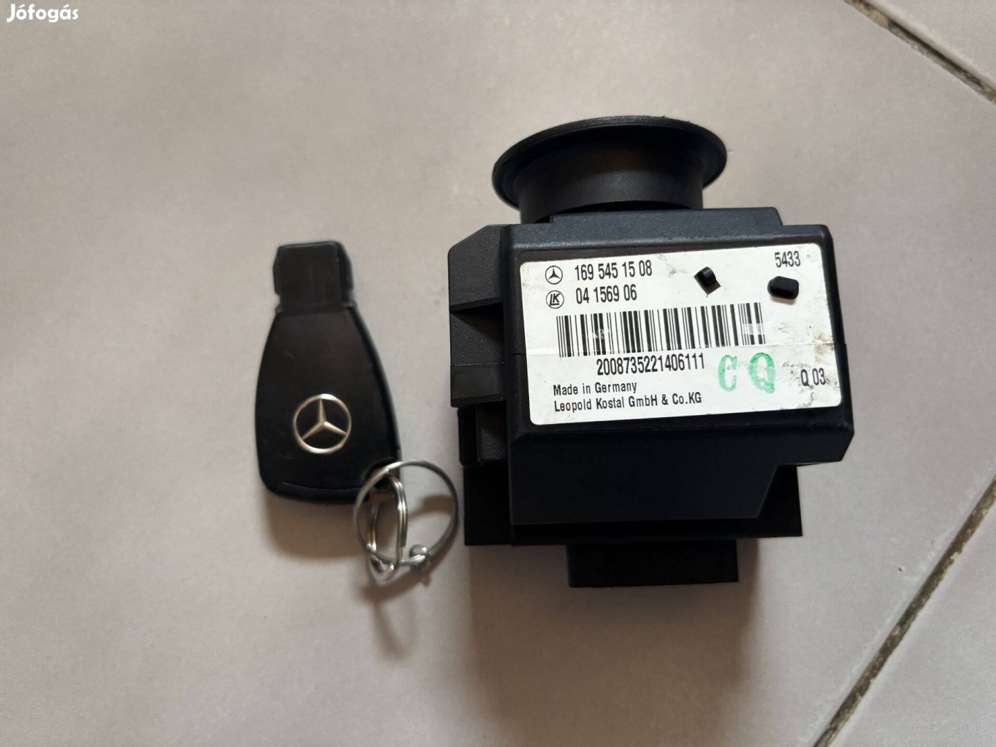 Mercedes-Benz A-osztály W169 gyújtáskapcsoló A1695451508