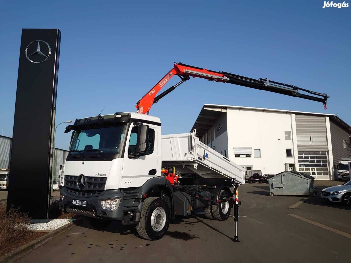 Mercedes-Benz Arocs 1832 KK 4×2 Kipper+ Fassi F120 daru / 0 km