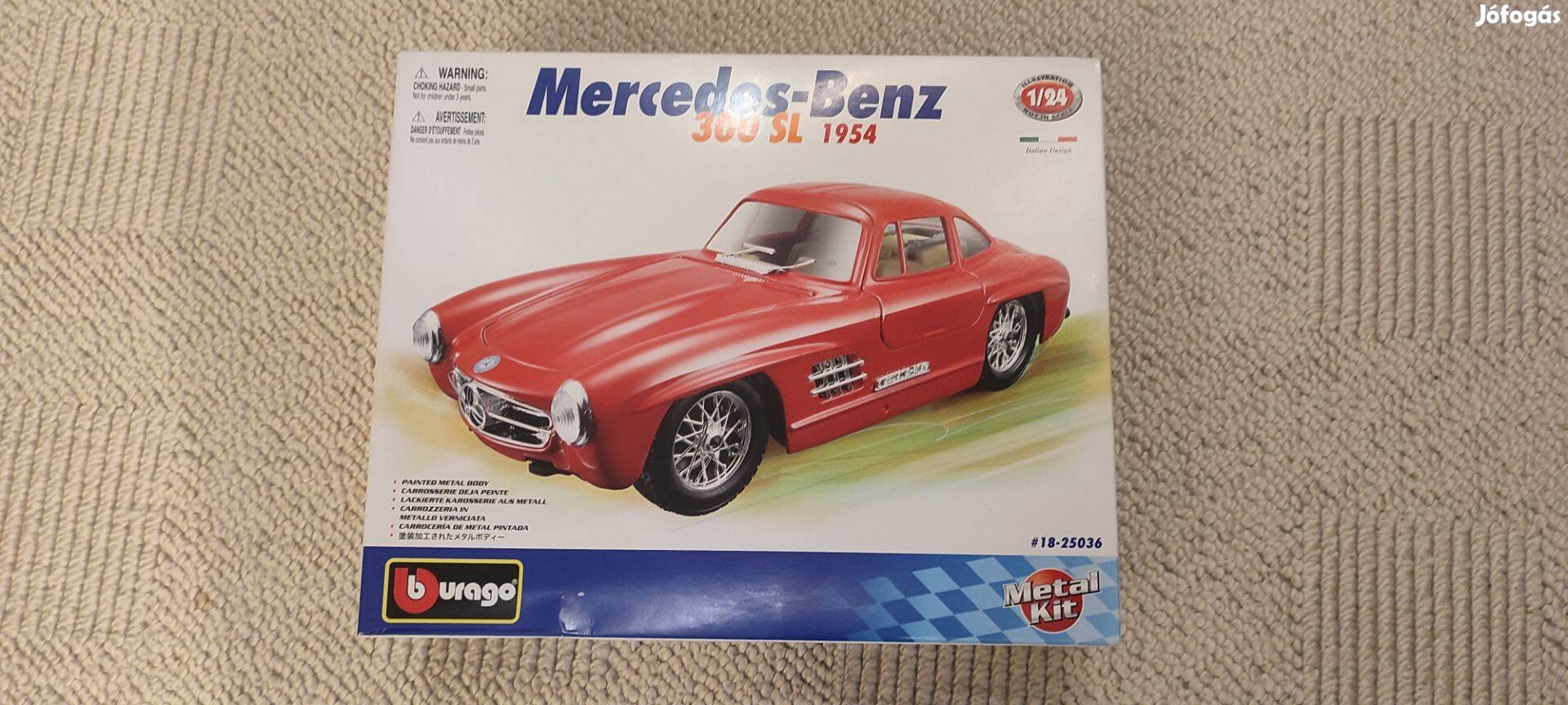 Mercedes-Benz Burago metal modell 300 SL 1954