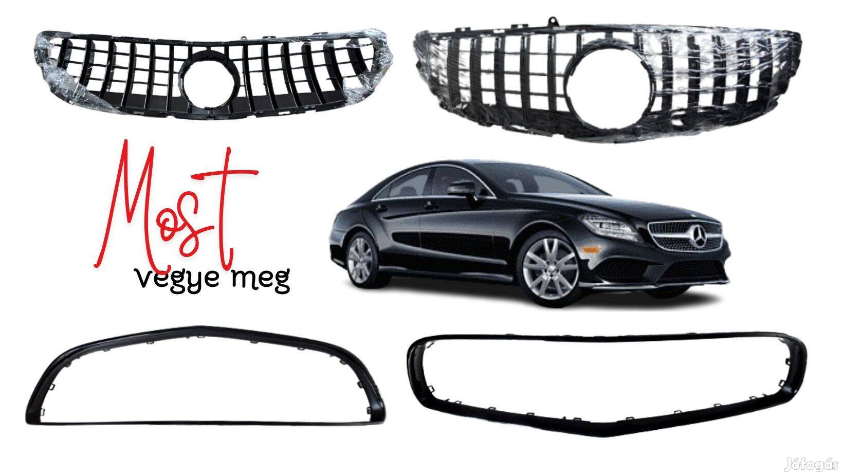 Mercedes Benz C oszt. C218 W218 CLS63 első lökhárító díszrács Cxkw2181