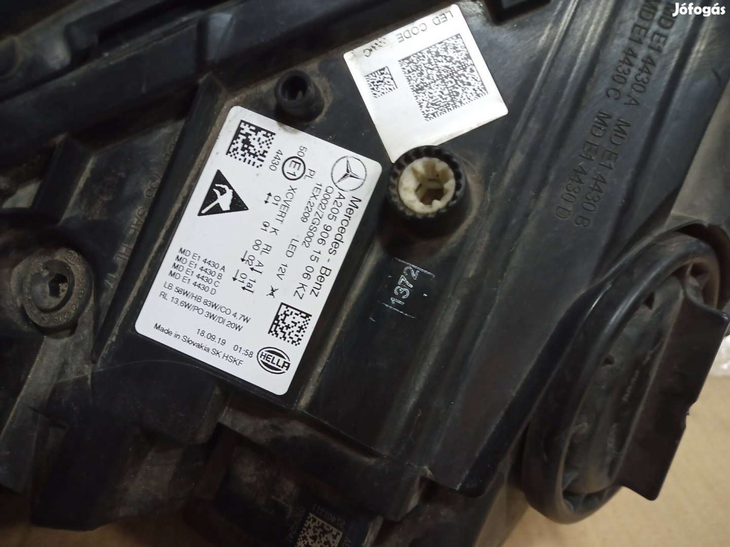 Mercedes Benz C osztály 2020 .Bal fényszóró 