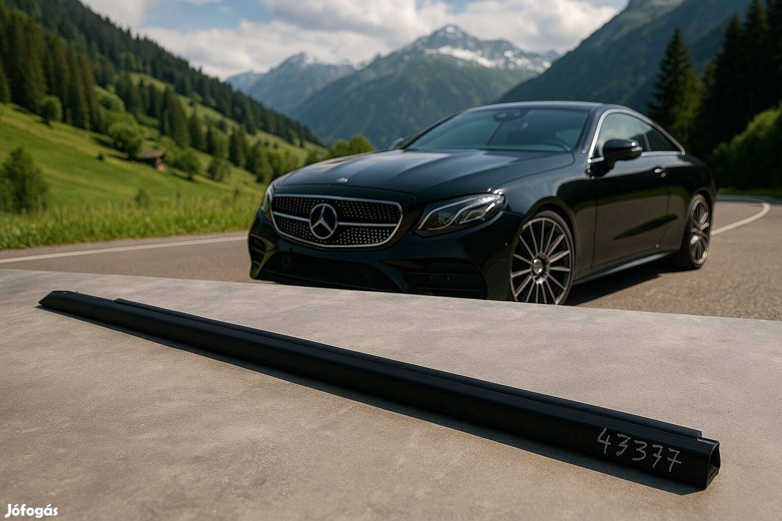 Mercedes-Benz E C238 bal első ajtó ablak tömítősín A23872019072B1