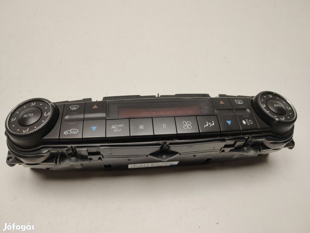 Mercedes Benz E-Osztály W211 Fűtéskapcsoló, klímapanel 2118300685