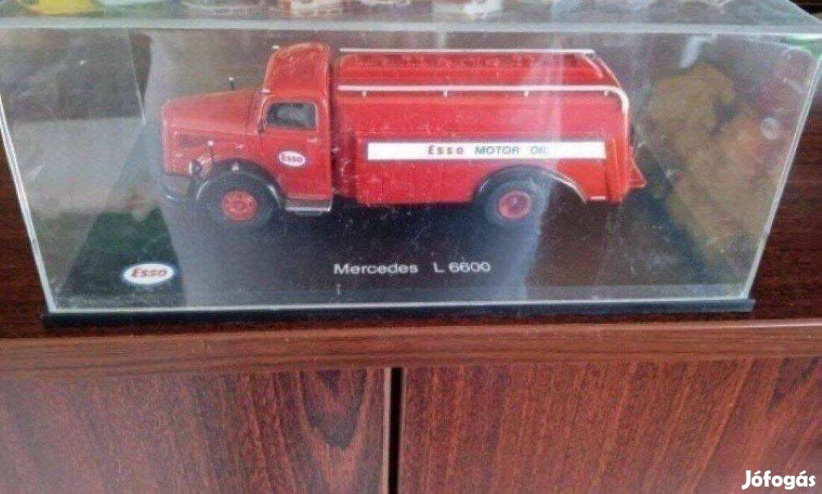 Mercedes Benz L 6600 Tankwagen ESSO "Schuco" kisauto modell 1/43 Eladó