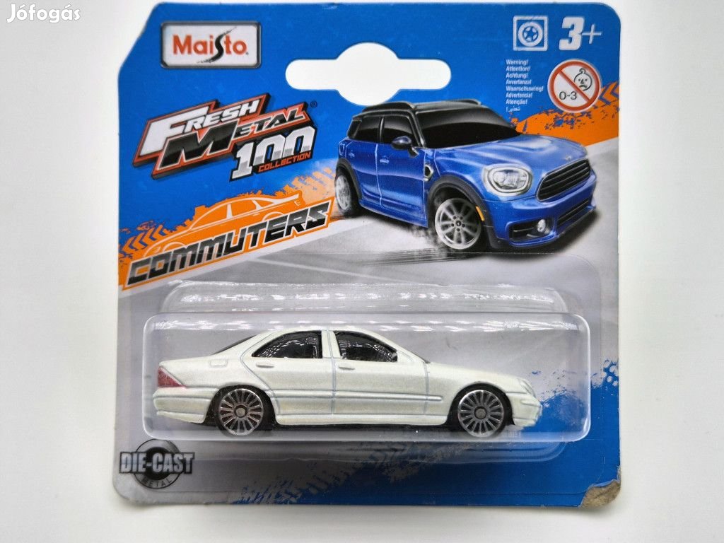 Mercedes Benz S Class - fehér -  Maisto - 1:64