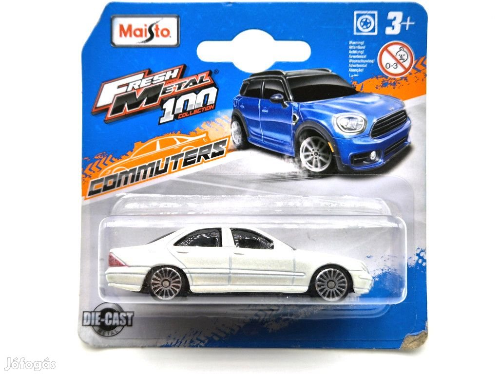 Mercedes Benz S Class - fehér -  Maisto - 1:64