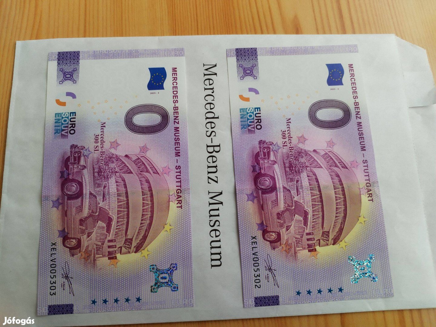 Mercedes Benz Stuttgarti Múzeum sorszámkövető O. Eurós ba