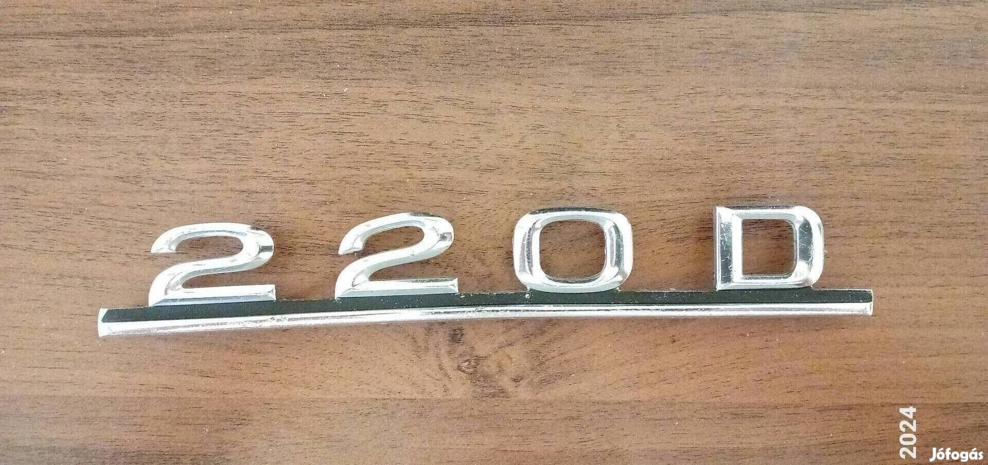 Mercedes-Benz Új 220 D típusjelzés sérülés mentes állapotban 