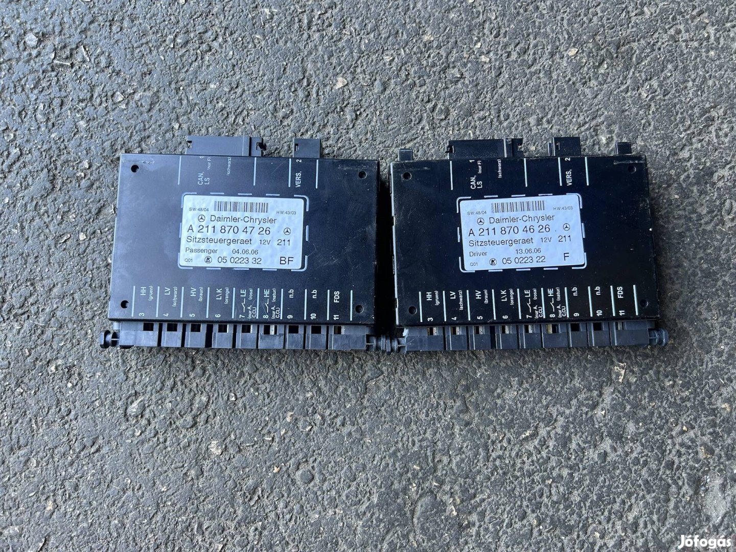 Mercedes Benz W209 CLK ülés vezérlő panel