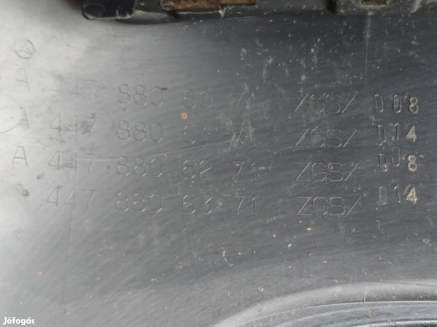 Mercedes Benz W447 Vito Viano 9982099 hátsó lökhárító pdc üres