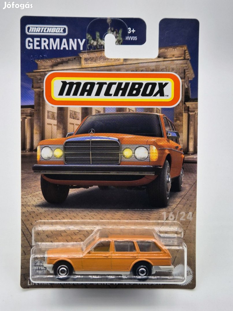 Mercedes-Benz W 123 - sárga -  Matchbox - 1:64