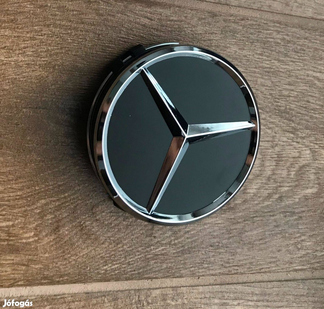 Mercedes Benz alufelni felni kupak közép porvédő 75 mm fekete