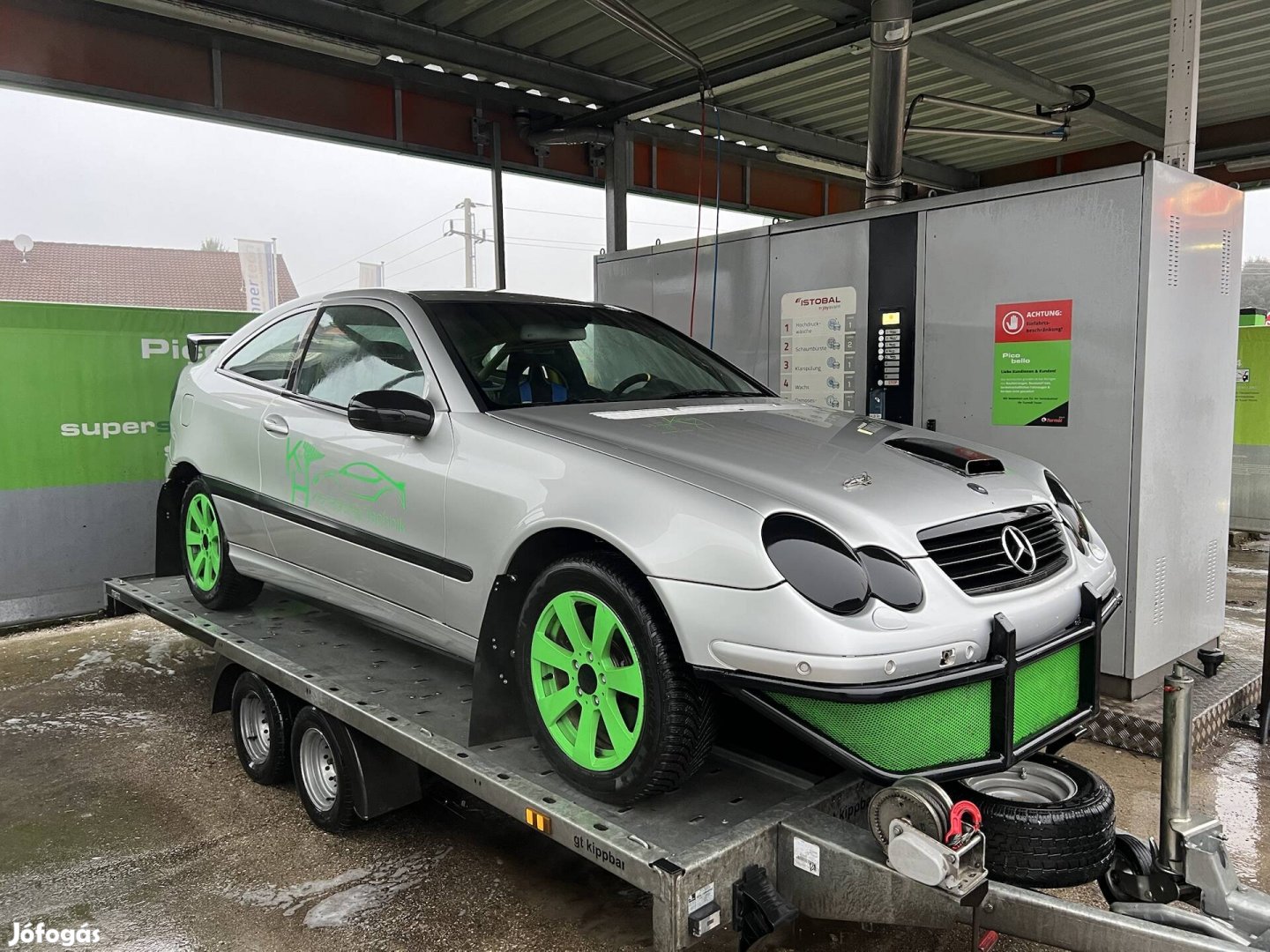 Mercedes C230 átépített driftautó