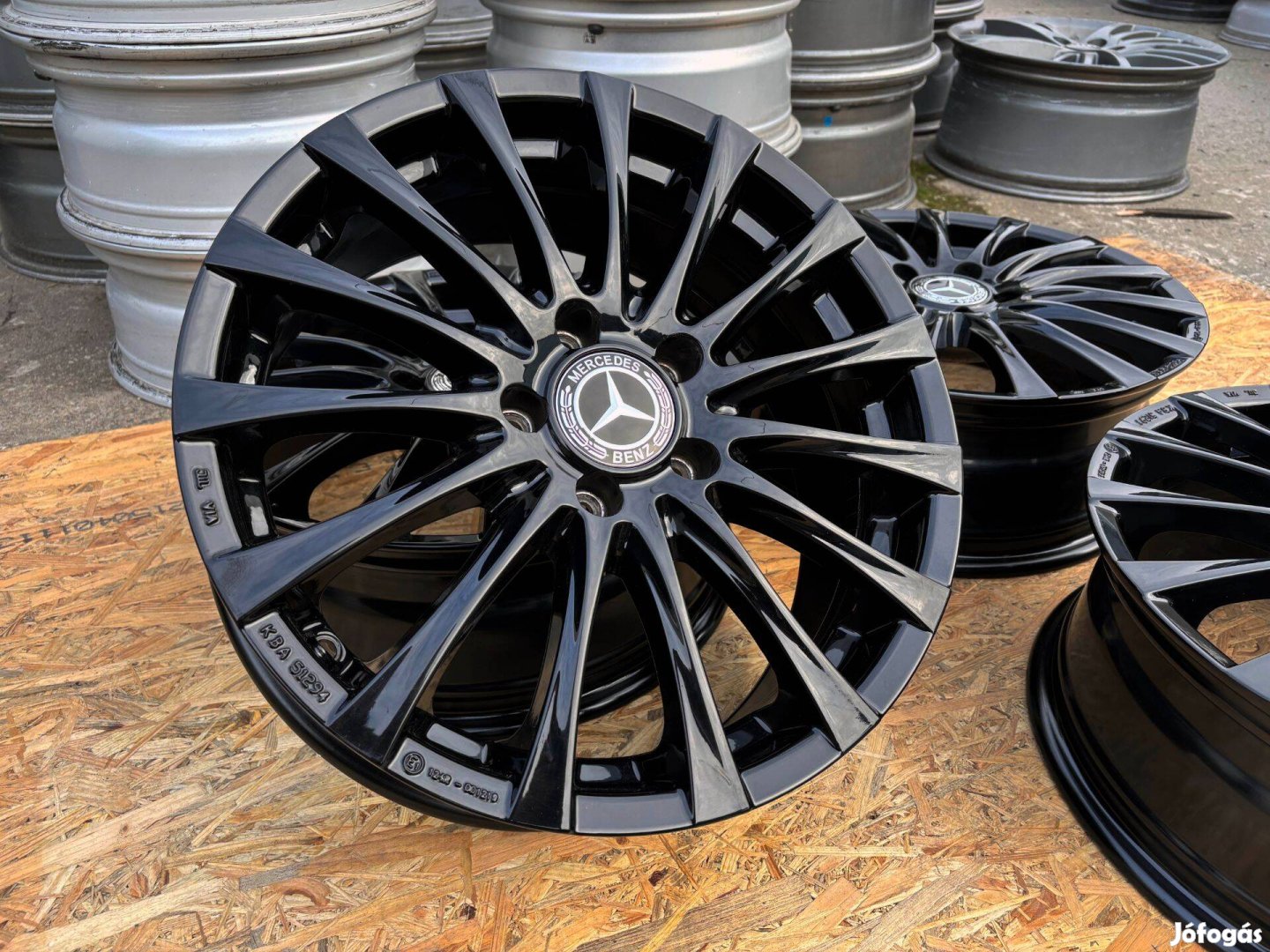 Mercedes CLA 17" 5x112 fekete alufelni eladó 17 coll A B C