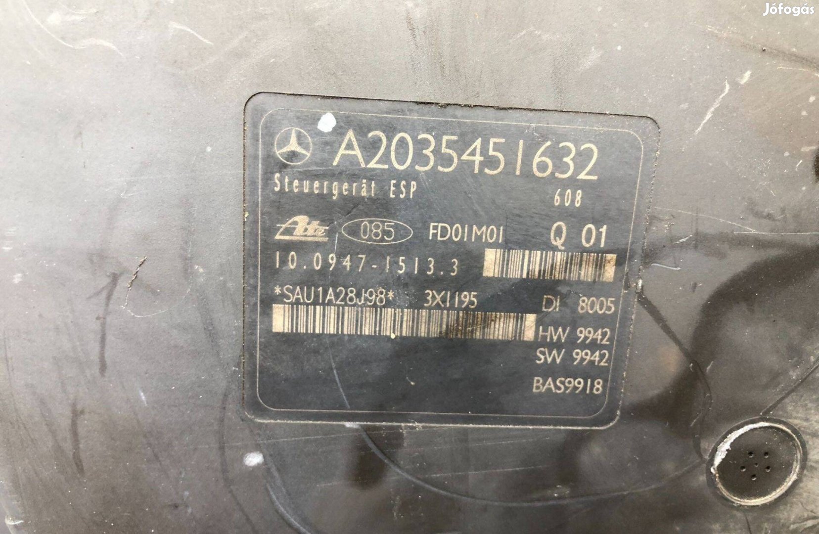 Mercedes C W203 ABS kocka A 203 545 16 32 posta megoldható