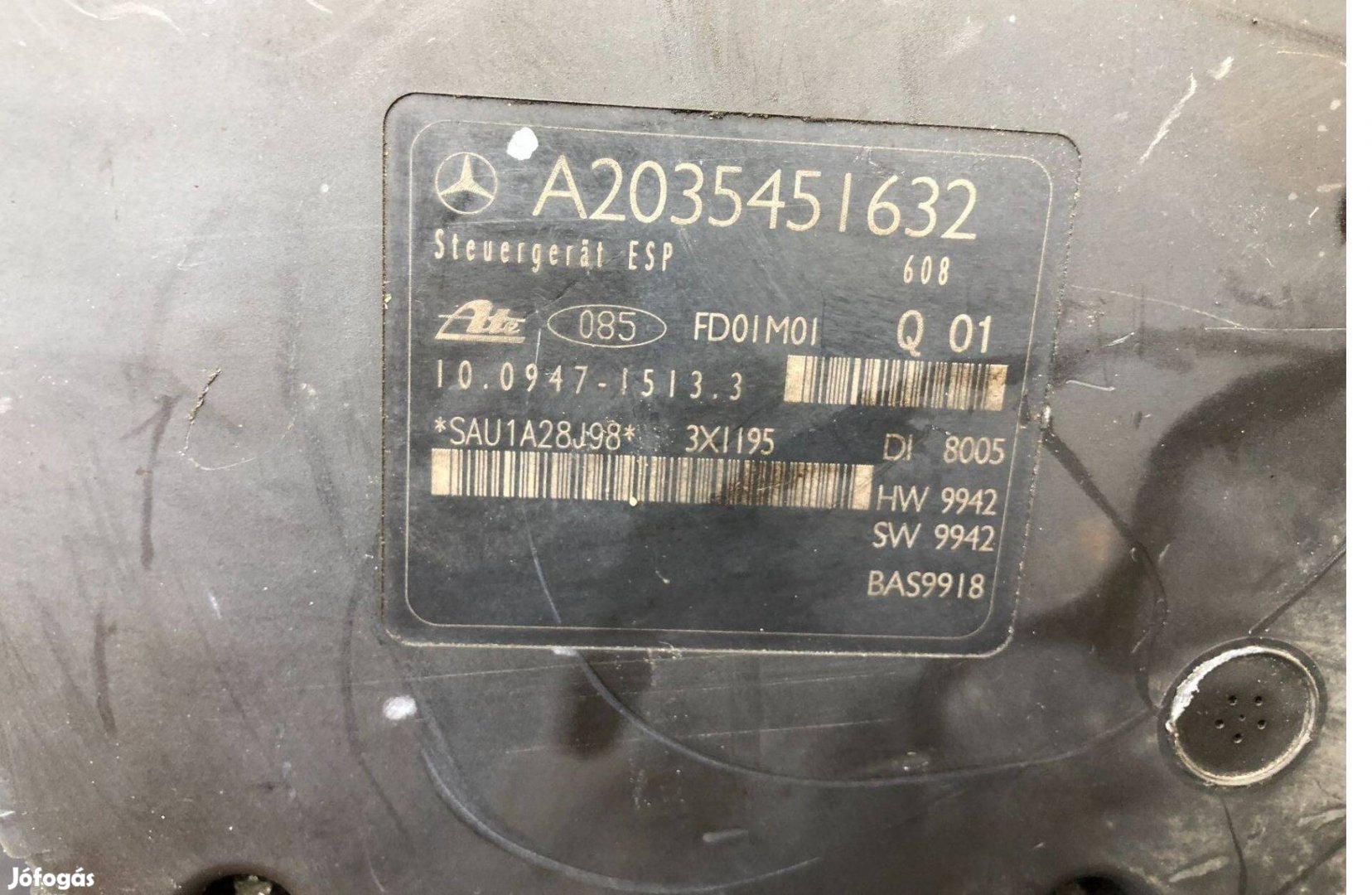 Mercedes C W203 ABS kocka A 203 545 16 32 posta megoldható