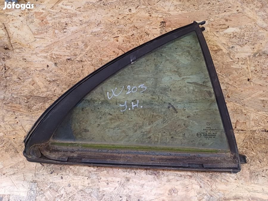 Mercedes C W203 2000-2007 Jobb Hátsó Ajtó Üveg